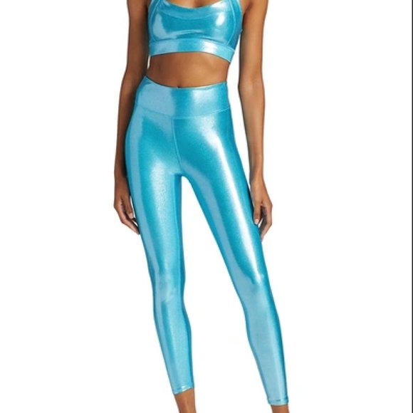 Heroine Sport Blue Sports Bra and Leggings Set - Picture 2 of 5